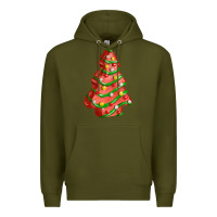 Army Green red christmas cake fa element Premium Hoodie - FaDigitalArtStudio