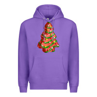 Purple red christmas cake fa element Premium Hoodie - FaDigitalArtStudio