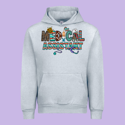 Medical Asistant Urban Hoodie Designed By Cowhidedigitalart