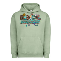 Pigment Oil Green medical asistant Urban Hoodie - CowhideDigitalArt
