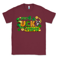 Burgundy one lucky mama Classic Tee - FaDigitalArtStudio