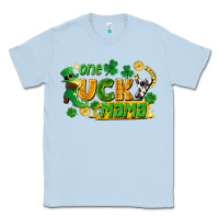Dusty Blue one lucky mama Classic Tee - FaDigitalArtStudio
