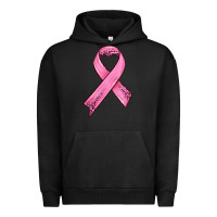 Pigment Black pink ribbon Urban Hoodie - HRA Design Shop