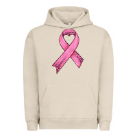 Pigment French Oak pink ribbon Urban Hoodie - HRA Design Shop