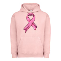 Pigment Salmon pink ribbon Urban Hoodie - HRA Design Shop