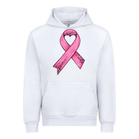 White pink ribbon Urban Hoodie - HRA Design Shop