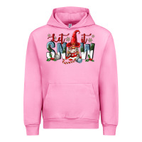 Fuchsia Pink let it snow Urban Hoodie - FaDigitalArtStudio