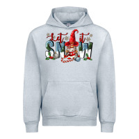 Heather Grey let it snow Urban Hoodie - FaDigitalArtStudio