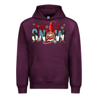 Mauve Wine let it snow Urban Hoodie - FaDigitalArtStudio