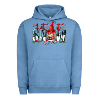 Pigment Pebble Blue let it snow Urban Hoodie - FaDigitalArtStudio
