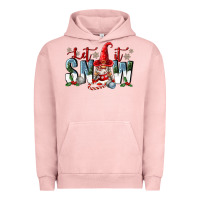 Pigment Salmon let it snow Urban Hoodie - FaDigitalArtStudio