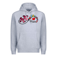 Heather Grey autism mom 1 Premium Hoodie - SublimationCraftShop