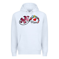 White autism mom 1 Premium Hoodie - SublimationCraftShop