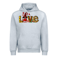Heather Grey love gnomes Urban Hoodie - FaDigitalArtStudio