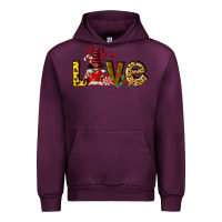 Mauve Wine love gnomes Urban Hoodie - FaDigitalArtStudio
