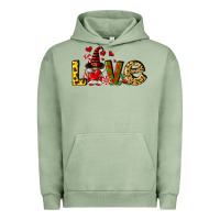 Pigment Oil Green love gnomes Urban Hoodie - FaDigitalArtStudio