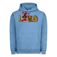 Pigment Pebble Blue love gnomes Urban Hoodie - FaDigitalArtStudio