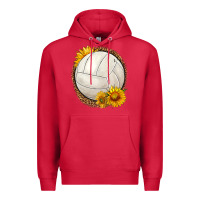 Cardinal western volleyball with sunflower Premium Hoodie - HRA Design Shop