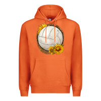 Carrot western volleyball with sunflower Premium Hoodie - HRA Design Shop