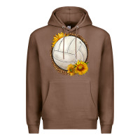 Chestnut western volleyball with sunflower Premium Hoodie - HRA Design Shop