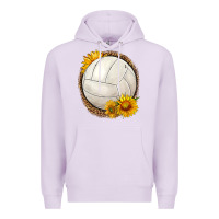 Lilac western volleyball with sunflower Premium Hoodie - HRA Design Shop