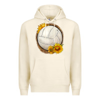 Tofu western volleyball with sunflower Premium Hoodie - HRA Design Shop