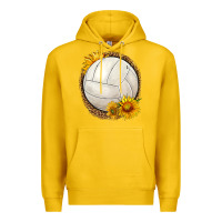 Lemon western volleyball with sunflower Premium Hoodie - HRA Design Shop
