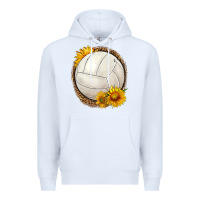 White western volleyball with sunflower Premium Hoodie - HRA Design Shop