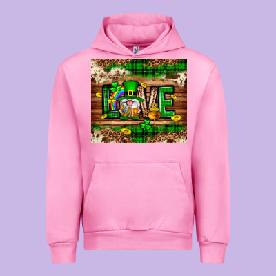 St. Patrick's Day Love Gnome Tumbler Urban Hoodie Designed By Neo Western