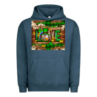 Pigment Midnight Navy St. patrick's day love gnome tumbler Urban Hoodie - Neo Western