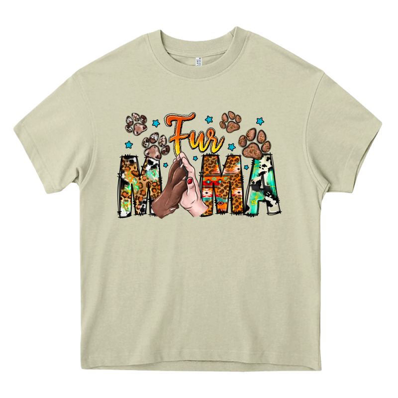 Fur Mama Heavy Core Tee by CowhideDigitalArt | Teevron