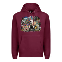 Burgundy Autism Premium Hoodie - SublimationCraftShop