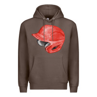 Coffee red baseball helmet fa element Premium Hoodie - FaDigitalArtStudio