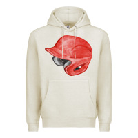 Oatmeal Heather red baseball helmet fa element Premium Hoodie - FaDigitalArtStudio
