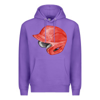 Purple red baseball helmet fa element Premium Hoodie - FaDigitalArtStudio