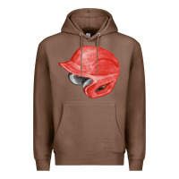 Chestnut red baseball helmet fa element Premium Hoodie - FaDigitalArtStudio