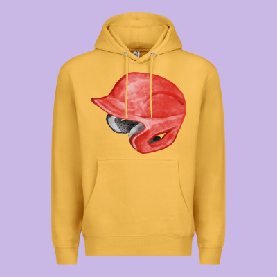 Red Baseball Helmet Fa Element Premium Hoodie Designed By Fadigitalartstudio