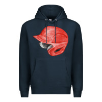 Navy red baseball helmet fa element Premium Hoodie - FaDigitalArtStudio