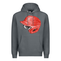 Rock red baseball helmet fa element Premium Hoodie - FaDigitalArtStudio
