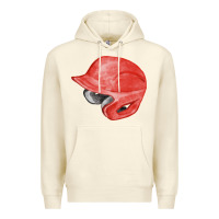 Sandshell red baseball helmet fa element Premium Hoodie - FaDigitalArtStudio