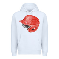 White red baseball helmet fa element Premium Hoodie - FaDigitalArtStudio