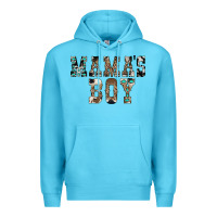Ocean Blue Western Mama's Boy Premium Hoodie - CowhideDigitalArt