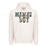 Pale Pink Western Mama's Boy Premium Hoodie - CowhideDigitalArt