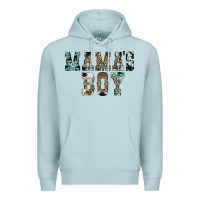 Blue Mist Western Mama's Boy Premium Hoodie - CowhideDigitalArt