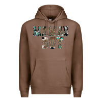Chestnut Western Mama's Boy Premium Hoodie - CowhideDigitalArt