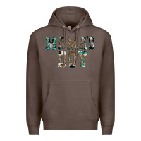 Coffee Western Mama's Boy Premium Hoodie - CowhideDigitalArt