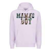 Lilac Western Mama's Boy Premium Hoodie - CowhideDigitalArt