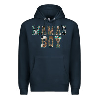 Navy Western Mama's Boy Premium Hoodie - CowhideDigitalArt
