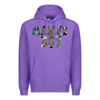 Purple Western Mama's Boy Premium Hoodie - CowhideDigitalArt