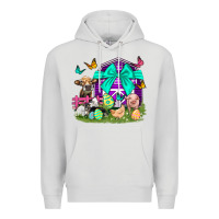 Dove Grey Easter Farm Animal Easter Day Premium Hoodie - Neo Western